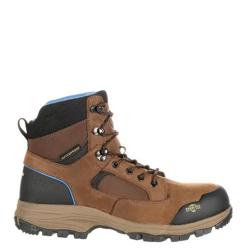 Georgia Men's 6 Blue Collar Composite Toe Waterproof Work Hiker - Dark Brown GB00108