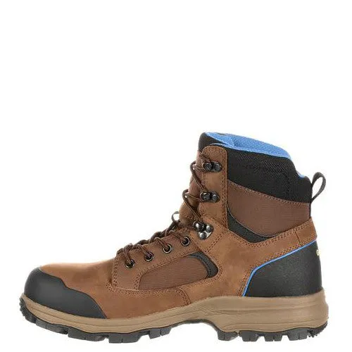 Georgia Men's 6 Blue Collar Composite Toe Waterproof Work Hiker - Dark Brown GB00108