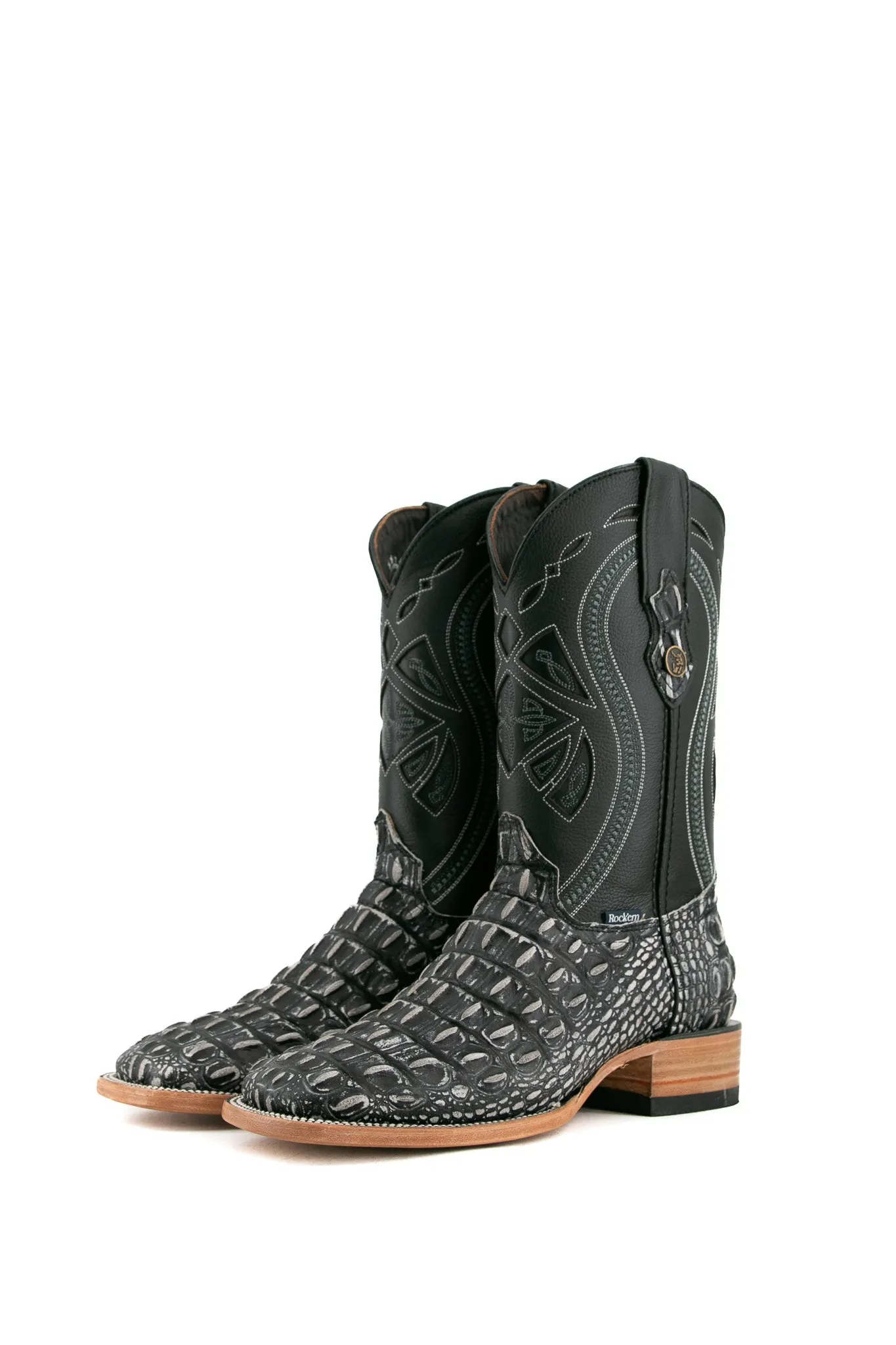 Giant Caiman Hornback Square Toe Cowboy Boot