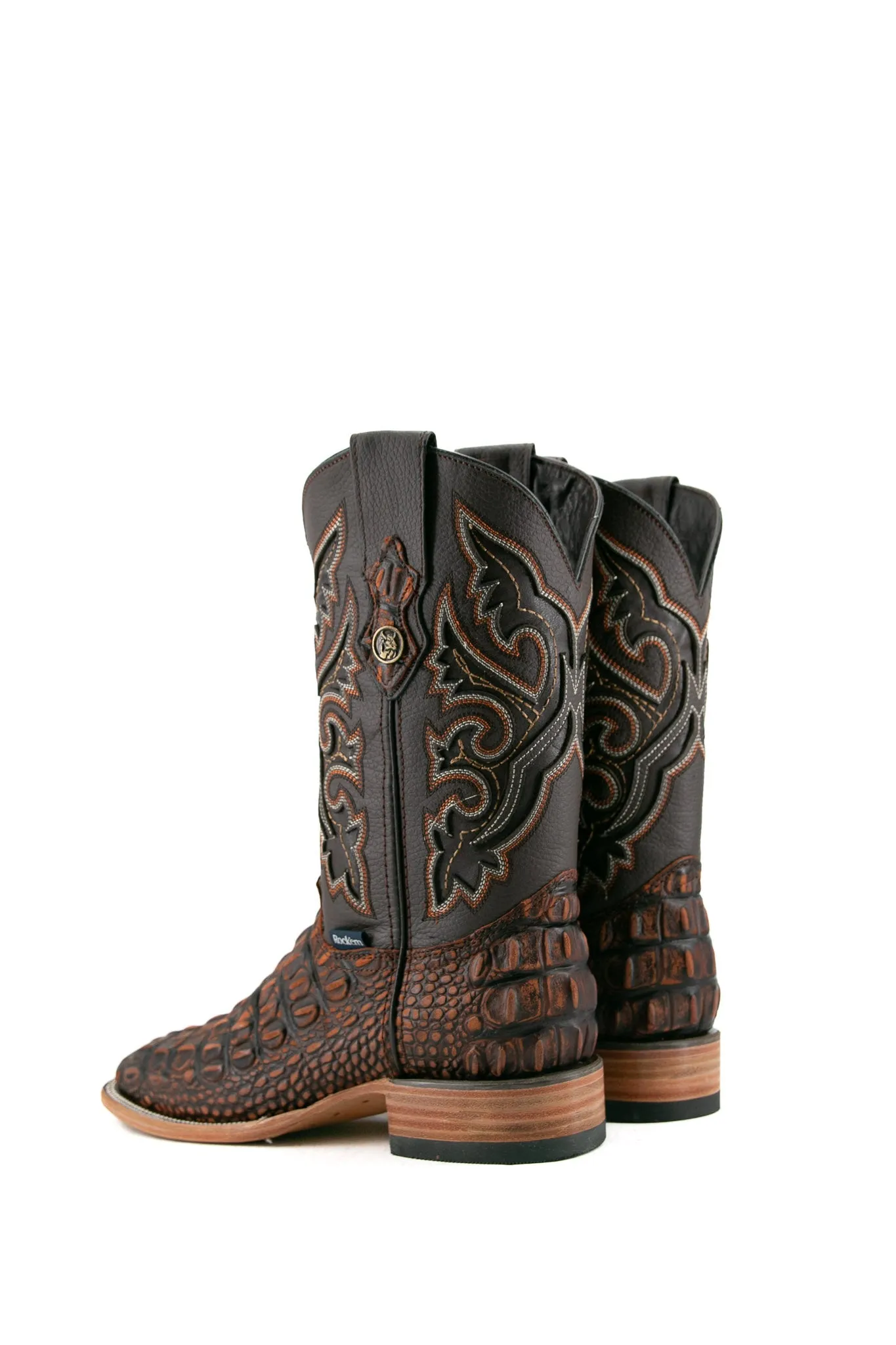 Giant Caiman Hornback Square Toe Cowboy Boot