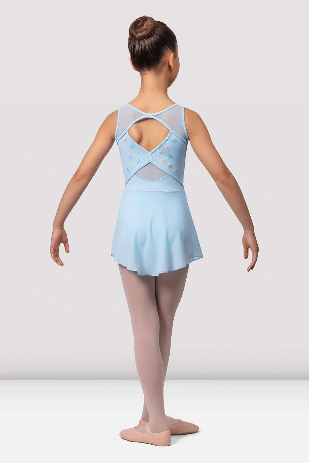 Girls Suki Open Back Skirted Leotard