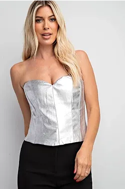 GM Metallic Corset Top