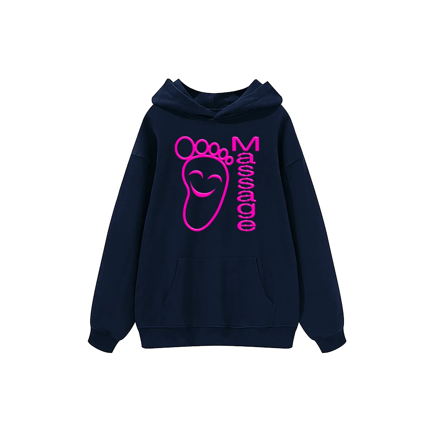 Happy Foot Massage Hoodie - Navy (NEW)