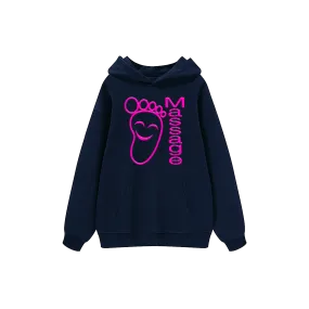 Happy Foot Massage Hoodie - Navy (NEW)