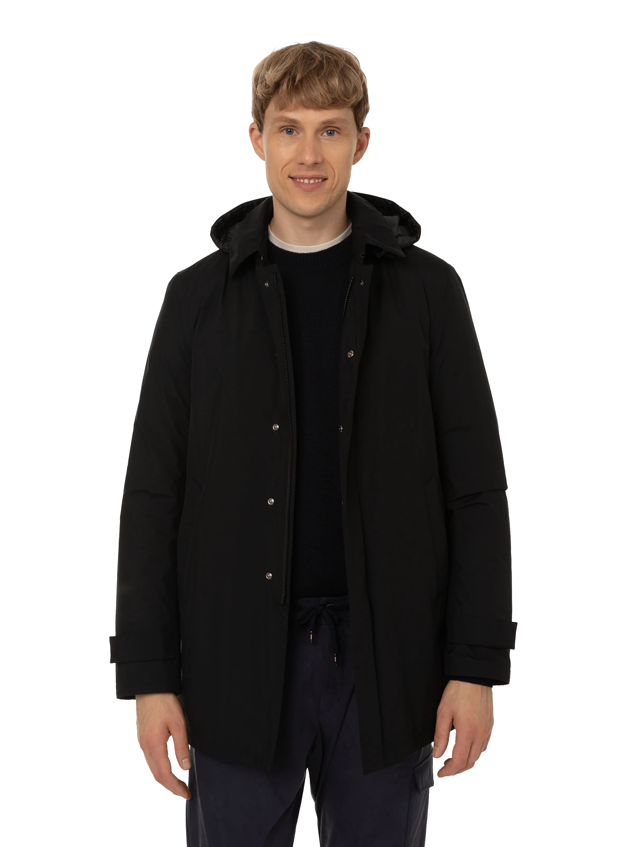 HERNO  Hooded jacket  - Black