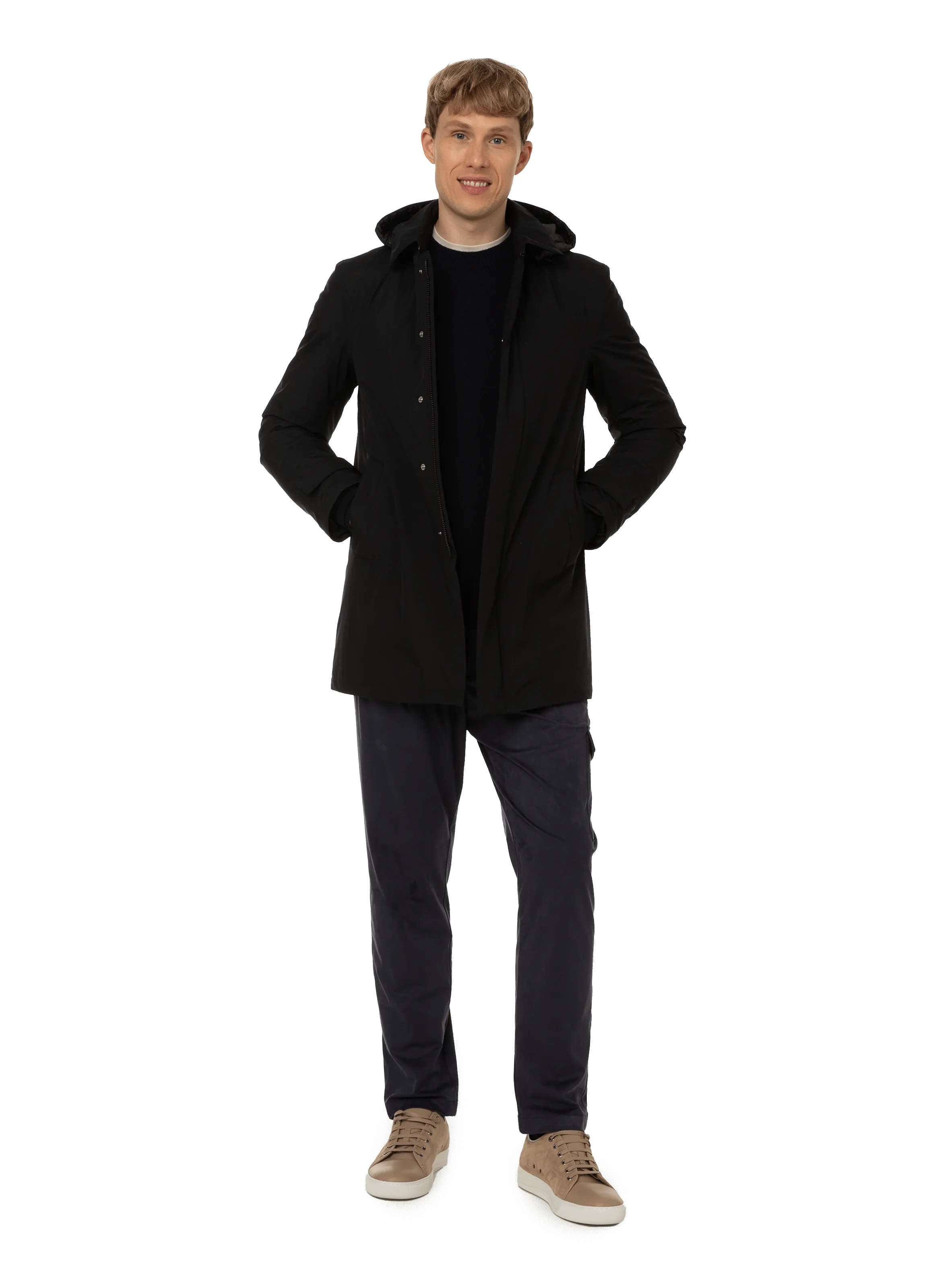 HERNO  Hooded jacket  - Black