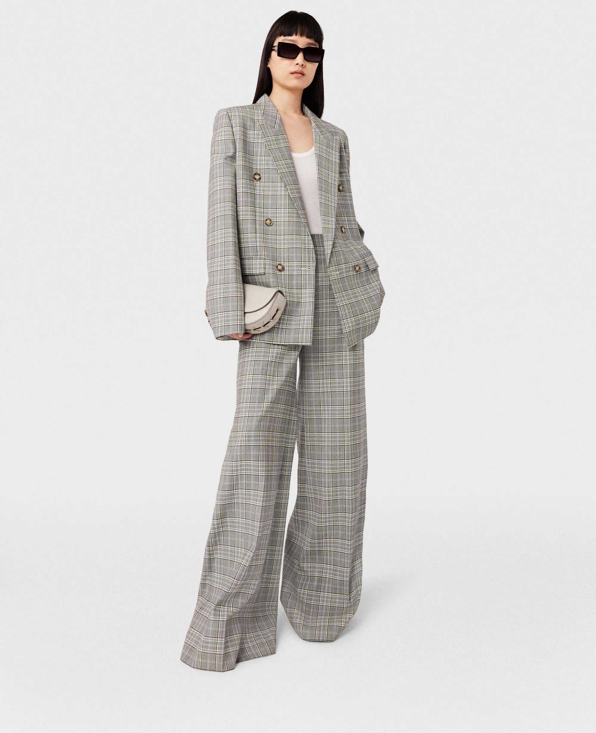 High-Rise Wide-Leg Wool Pants