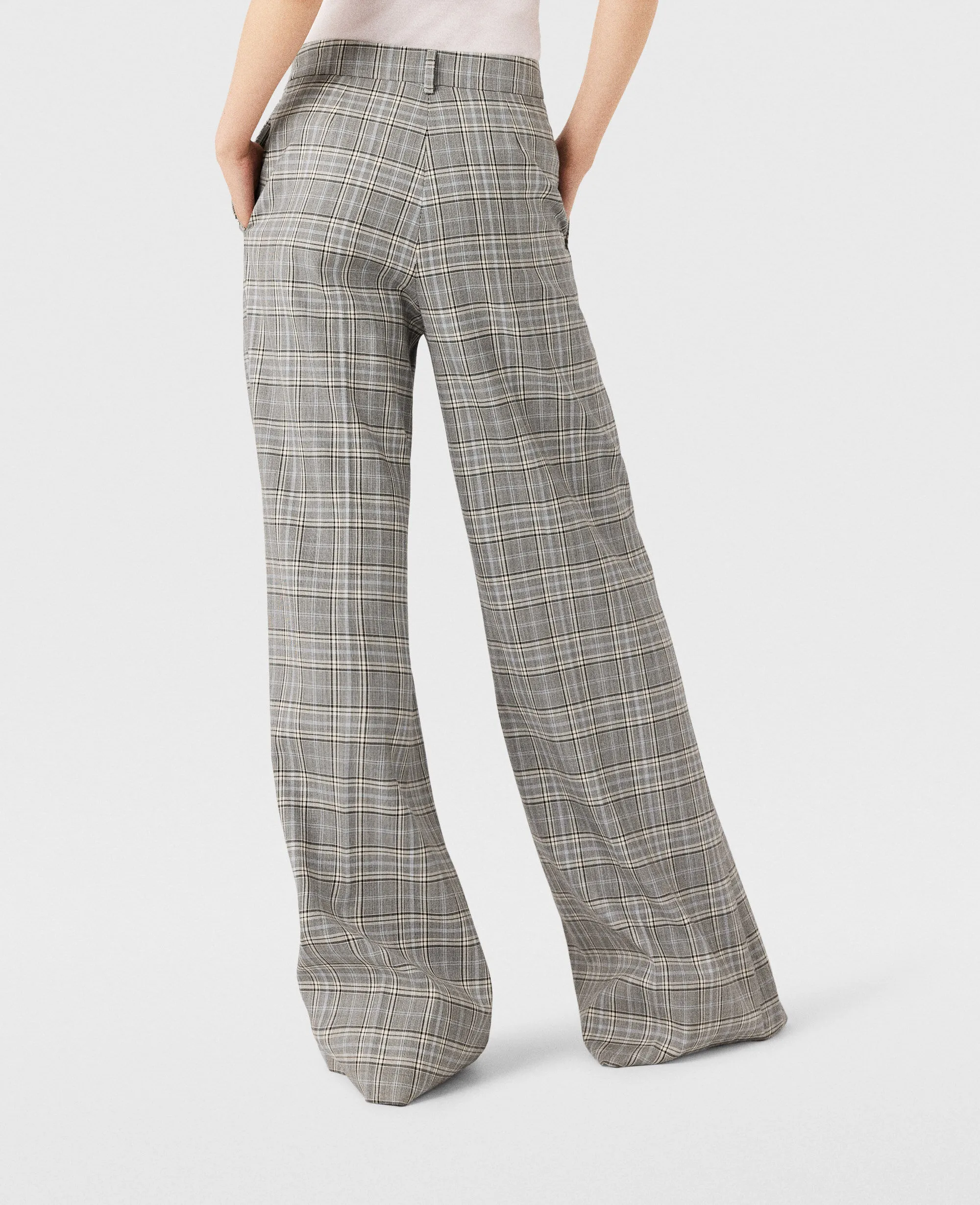 High-Rise Wide-Leg Wool Pants