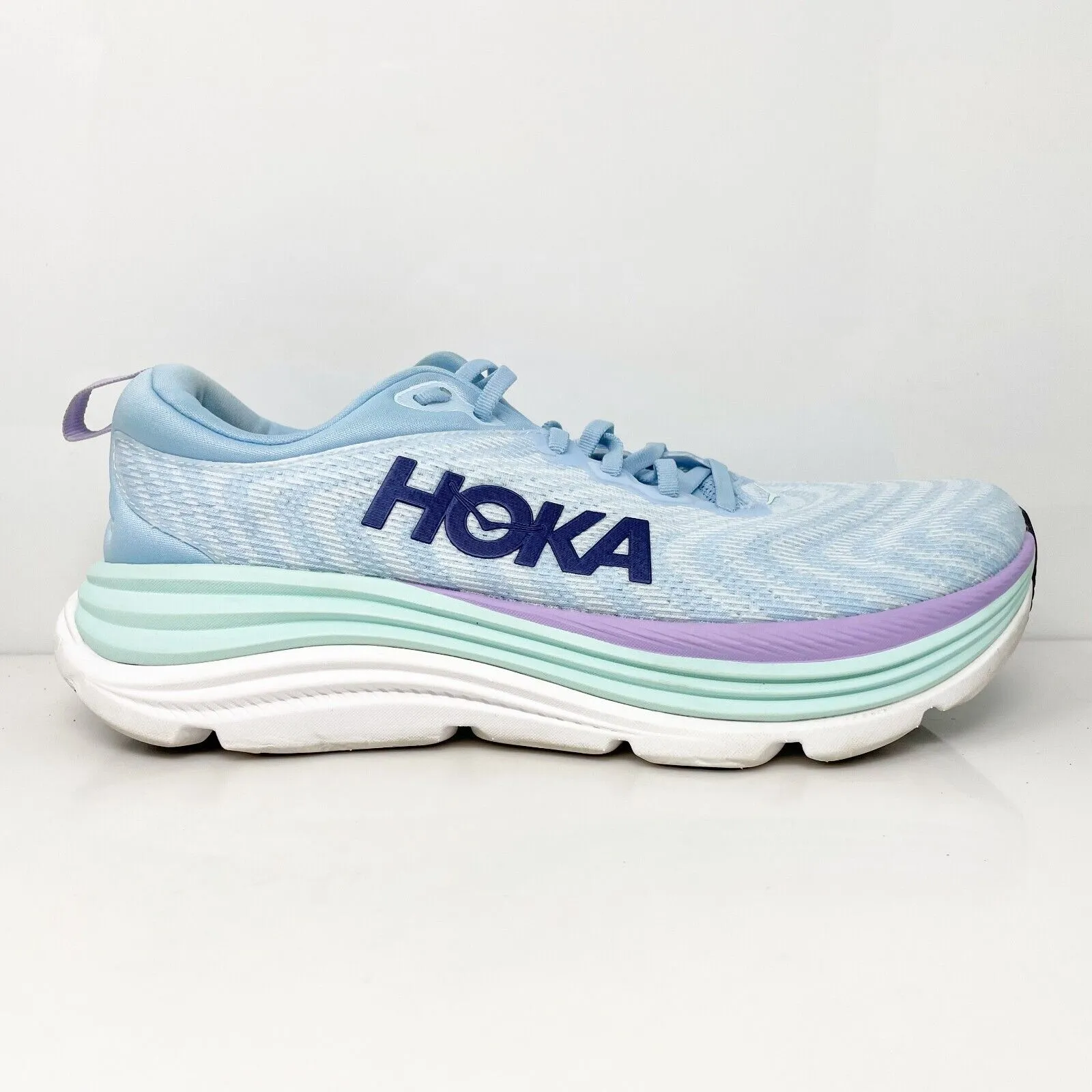 Hoka One One Womens Gaviota 5 1134270 ABSO Blue Running Shoes Sneakers Size 11 D