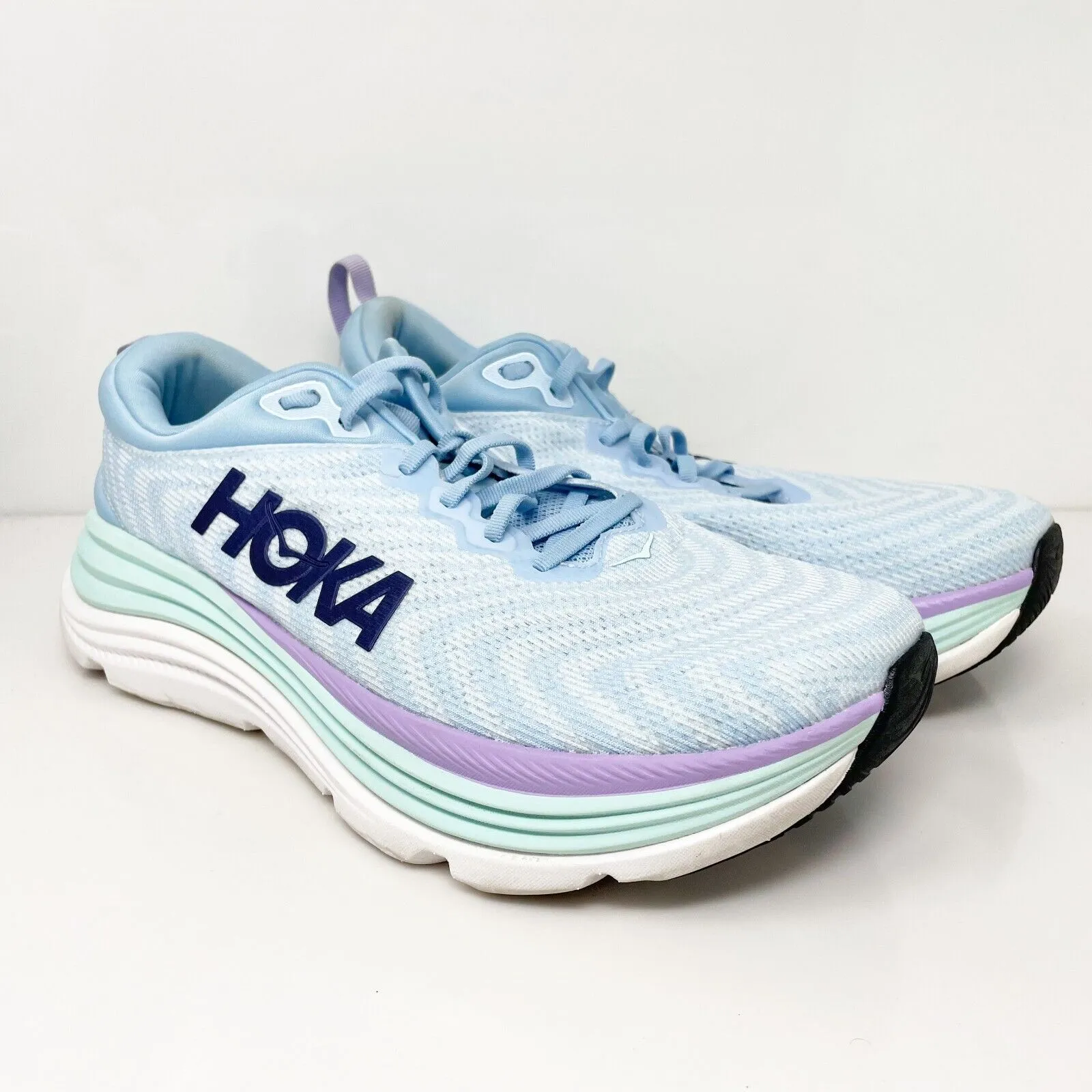 Hoka One One Womens Gaviota 5 1134270 ABSO Blue Running Shoes Sneakers Size 11 D