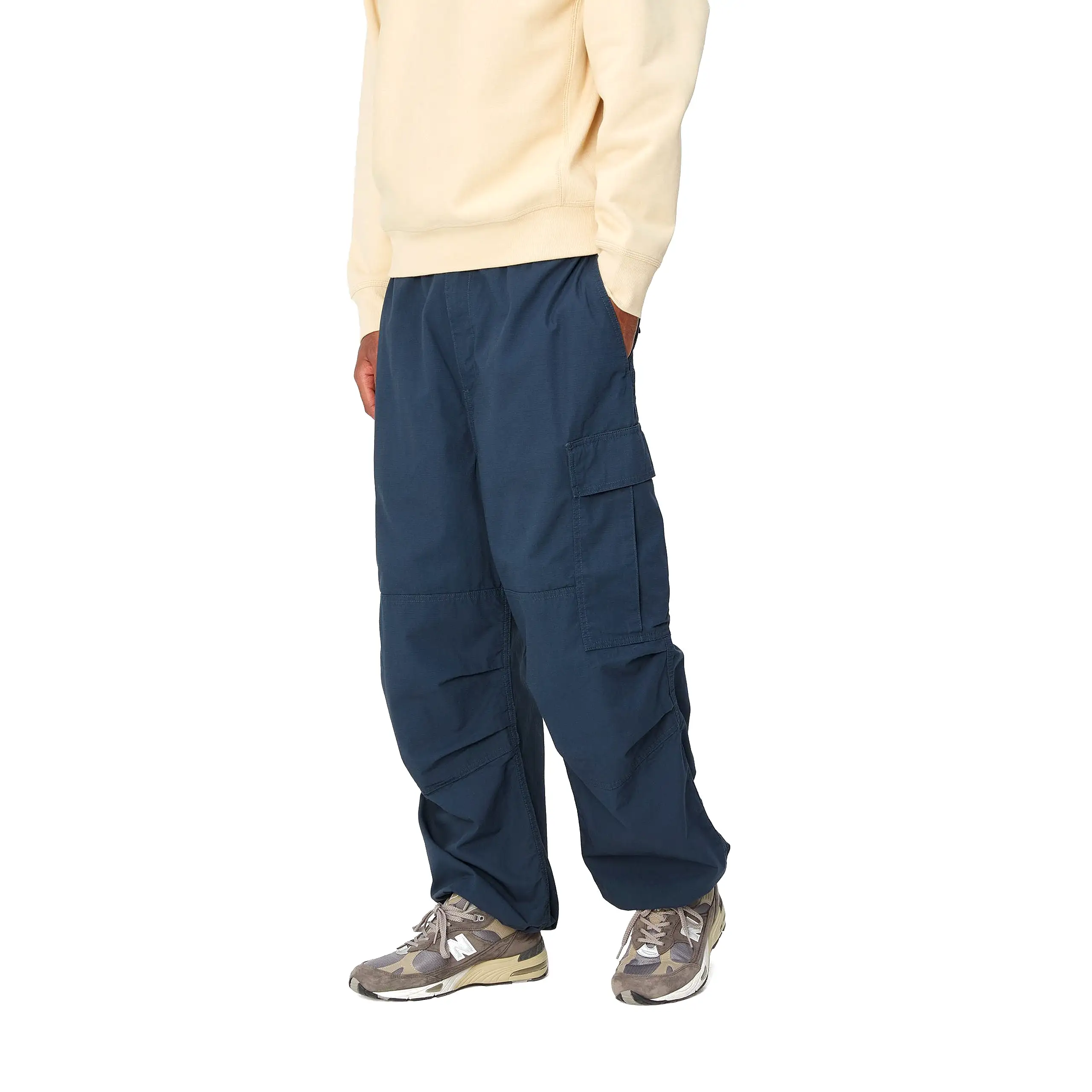 JET CARGO PANT BLUE RINSED