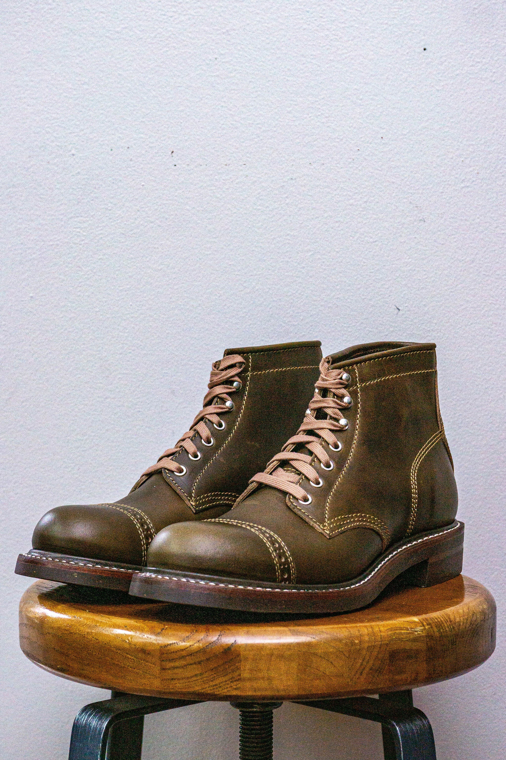 John Lofgren Combat Boot - Dark Olive Chromexcel