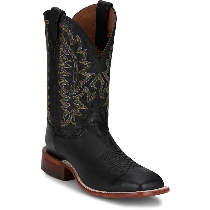 Justin Men's Poston 11-in Western Boot in Jet Black