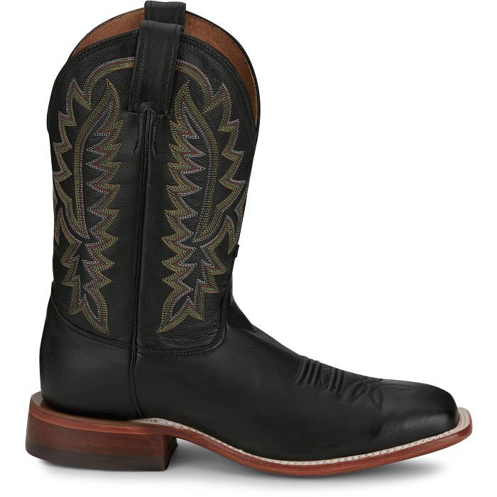 Justin Men's Poston 11-in Western Boot in Jet Black