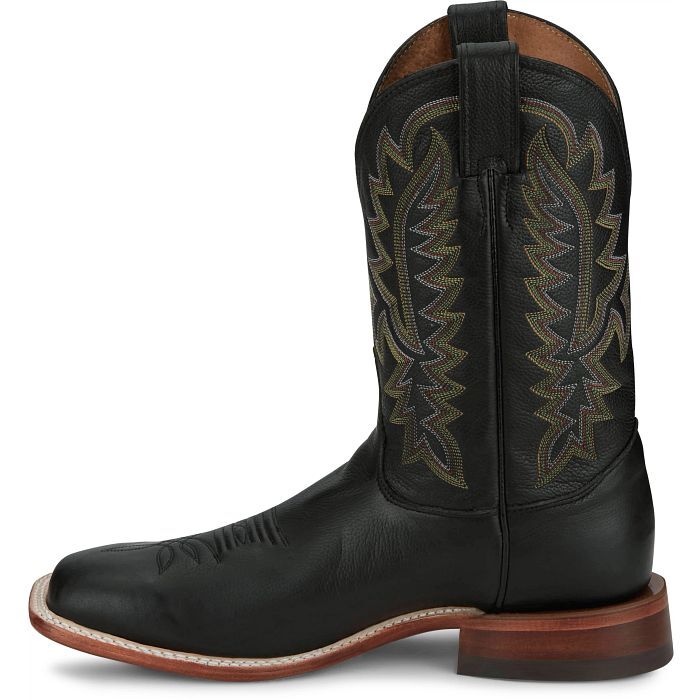 Justin Men's Poston 11-in Western Boot in Jet Black