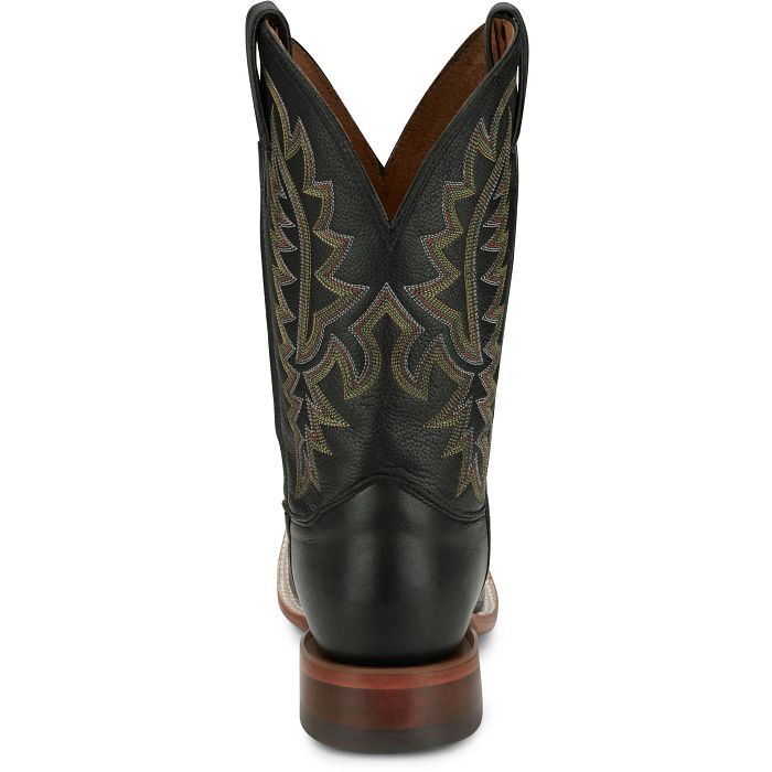 Justin Men's Poston 11-in Western Boot in Jet Black