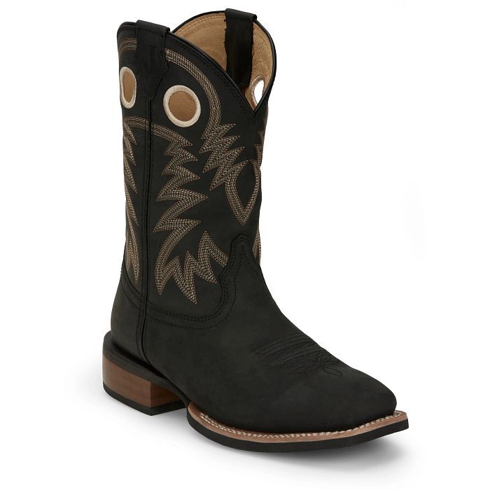 Justin Men's Show Stopper 11-in Western Boot in Black