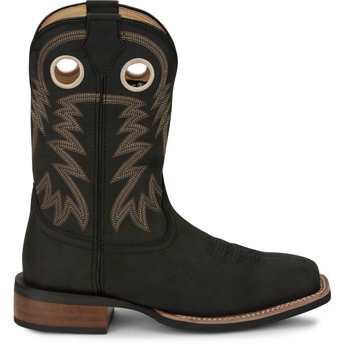 Justin Men's Show Stopper 11-in Western Boot in Black