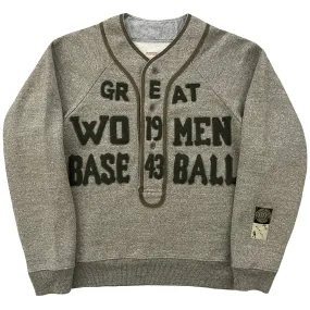 Kapital Great Women Baseball Henley Sweater - L