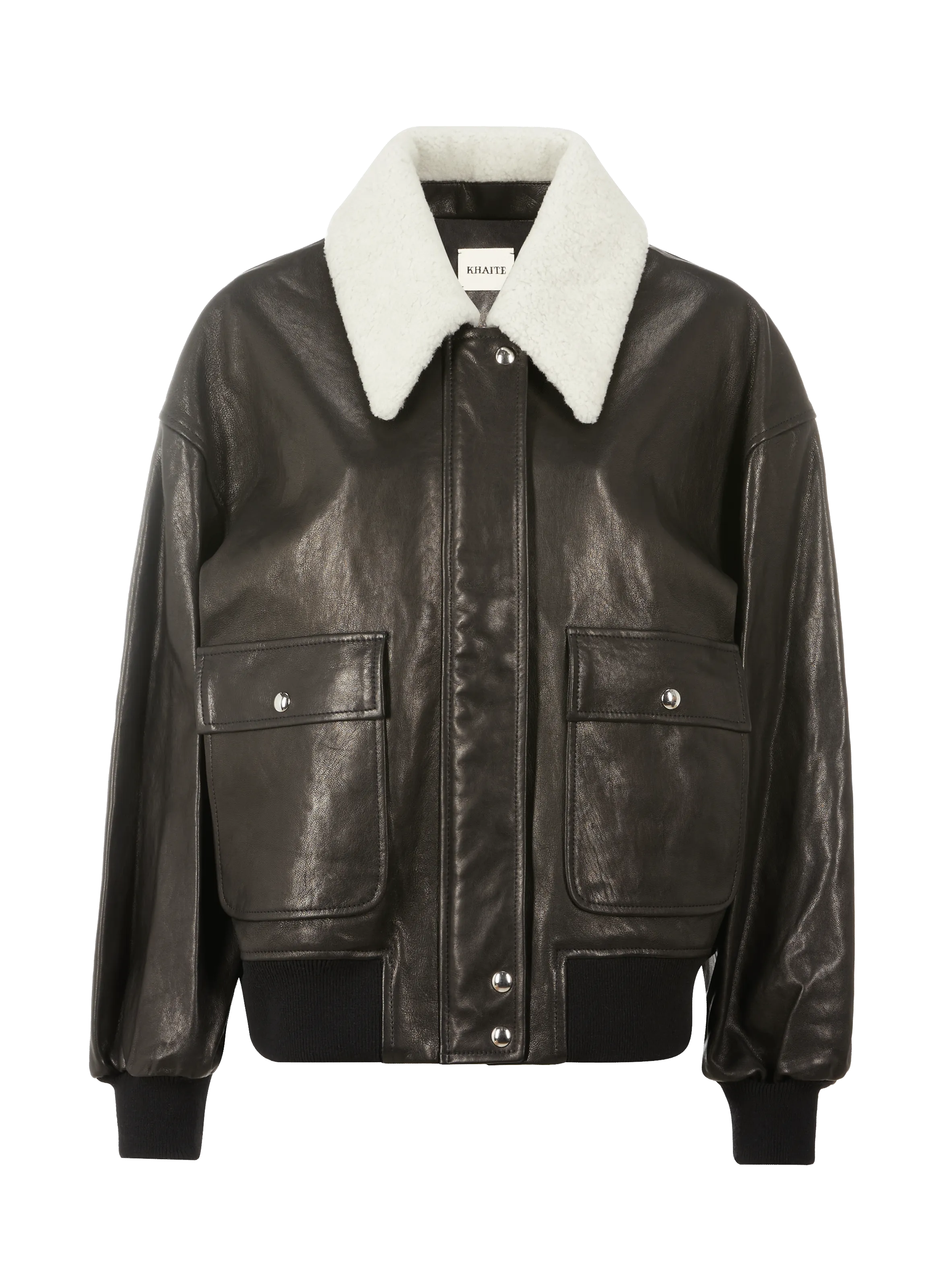 KHAITE  Leather jacket  - Black