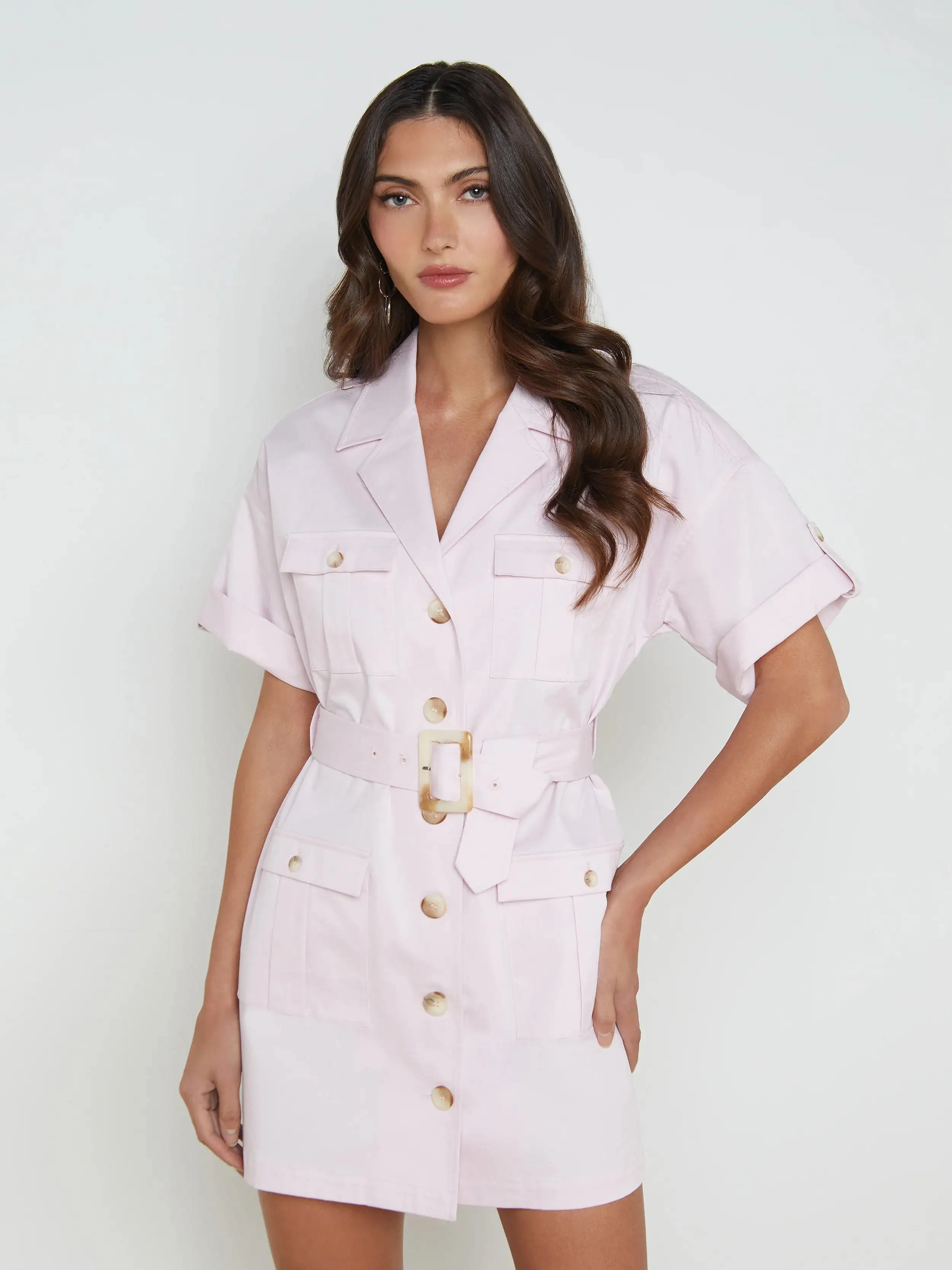 L’agence - Everest Safari Shirtdress - Lilac Snow