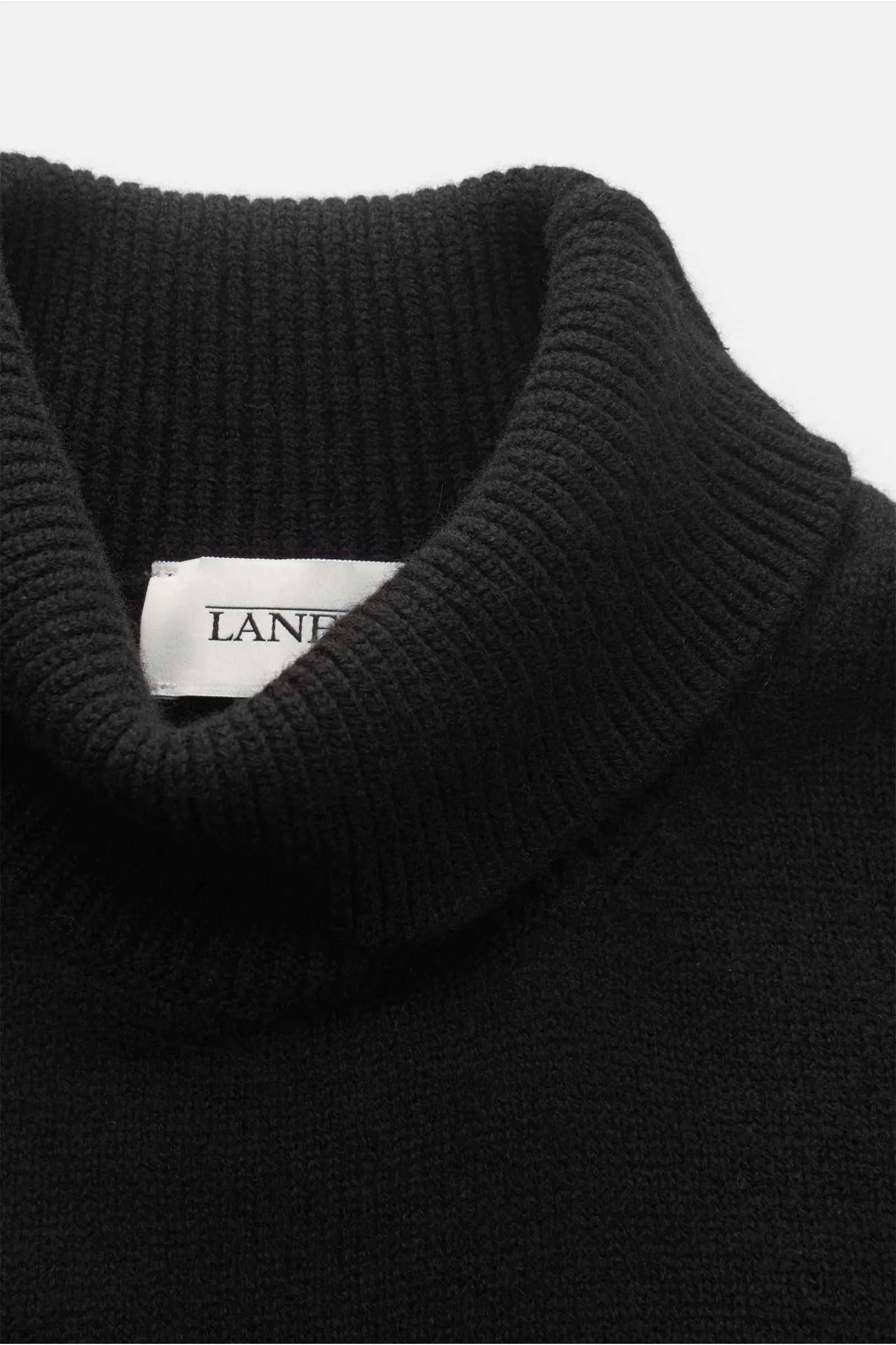 LANEUS turtleneck jumper black