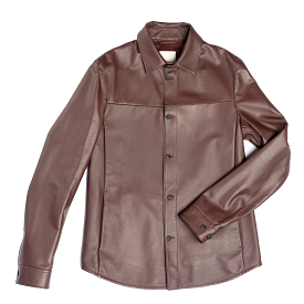 Lazare shirt leather jacket (nappa)