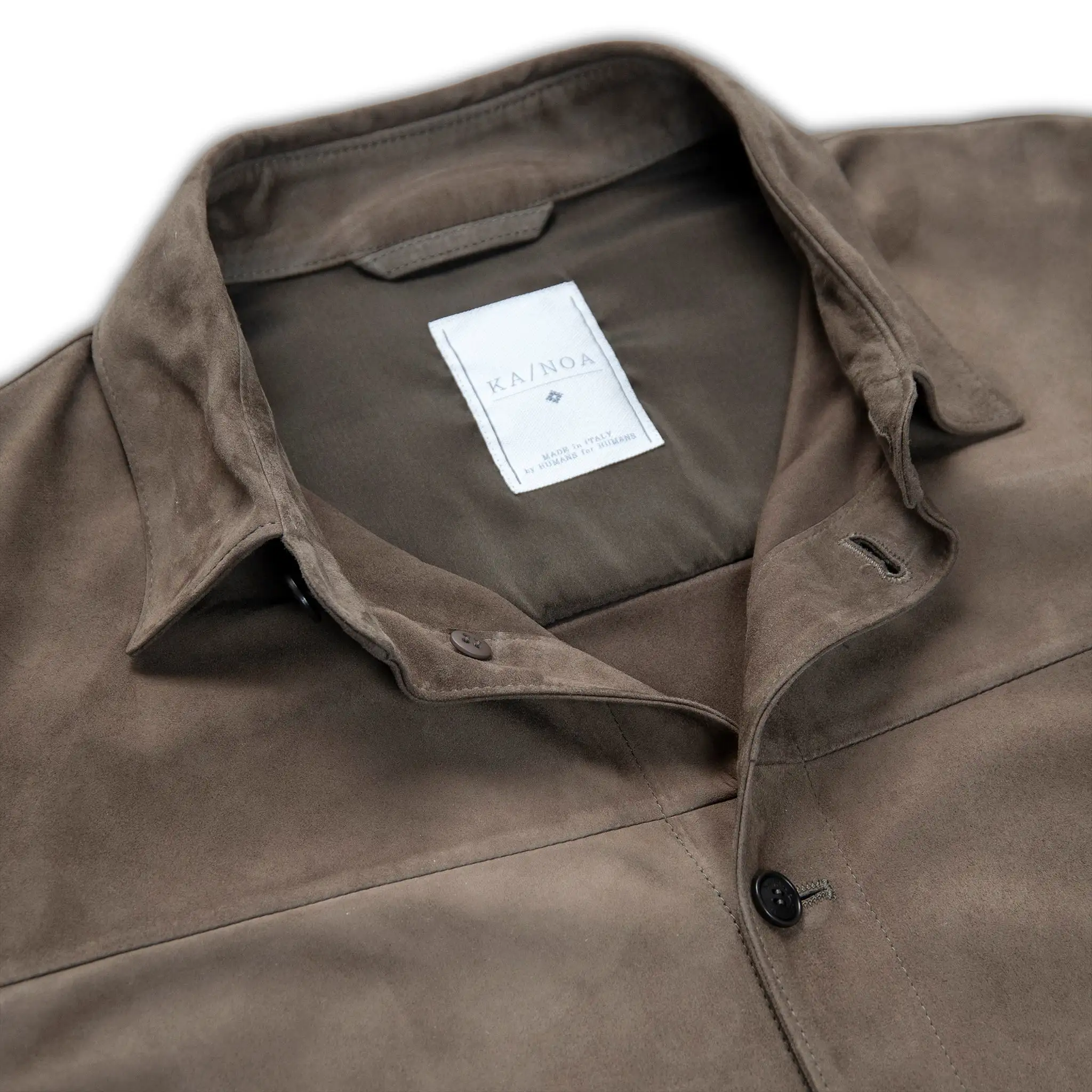 Lazare shirt leather jacket(suede)