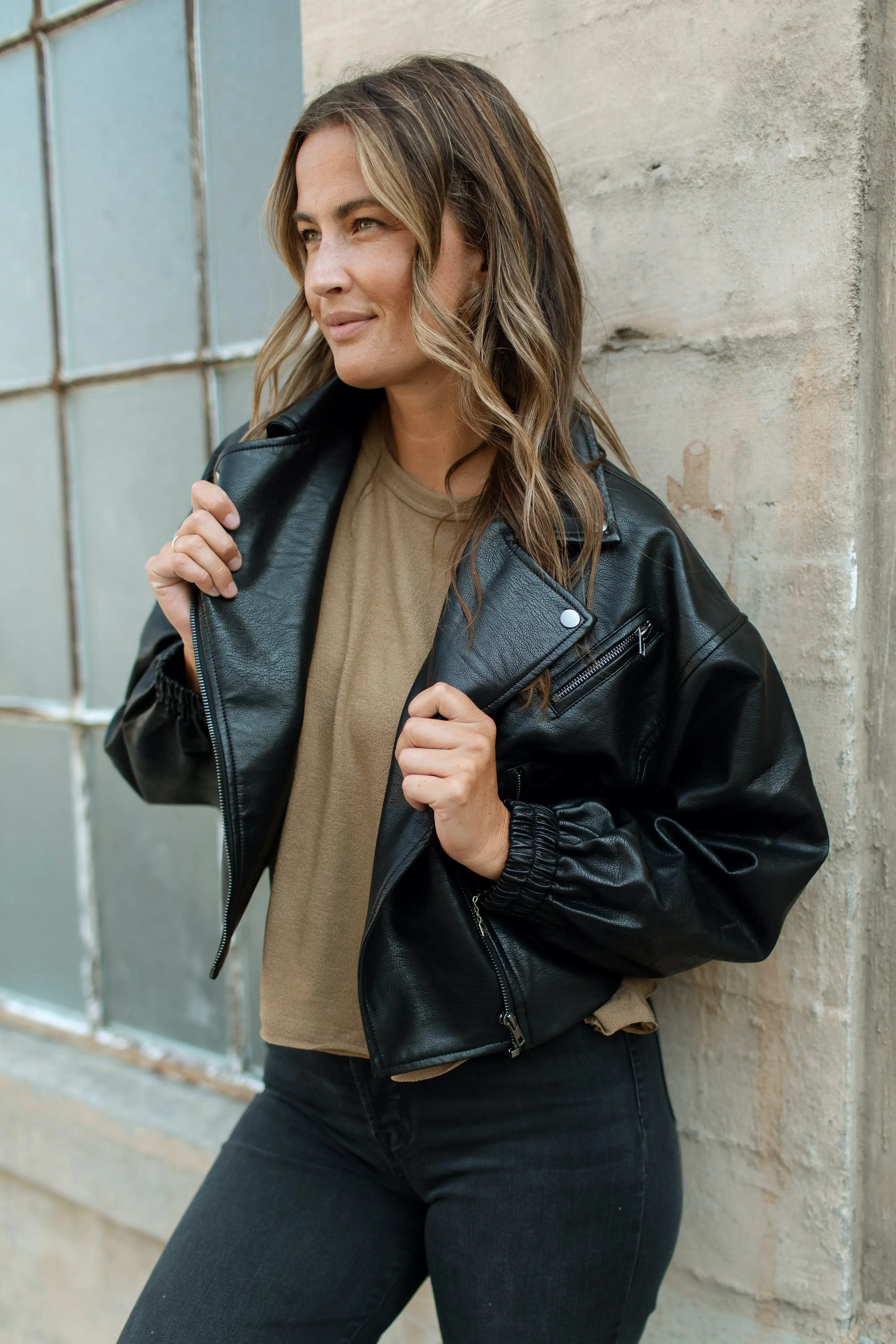 Lenox Vegan Leather Jacket