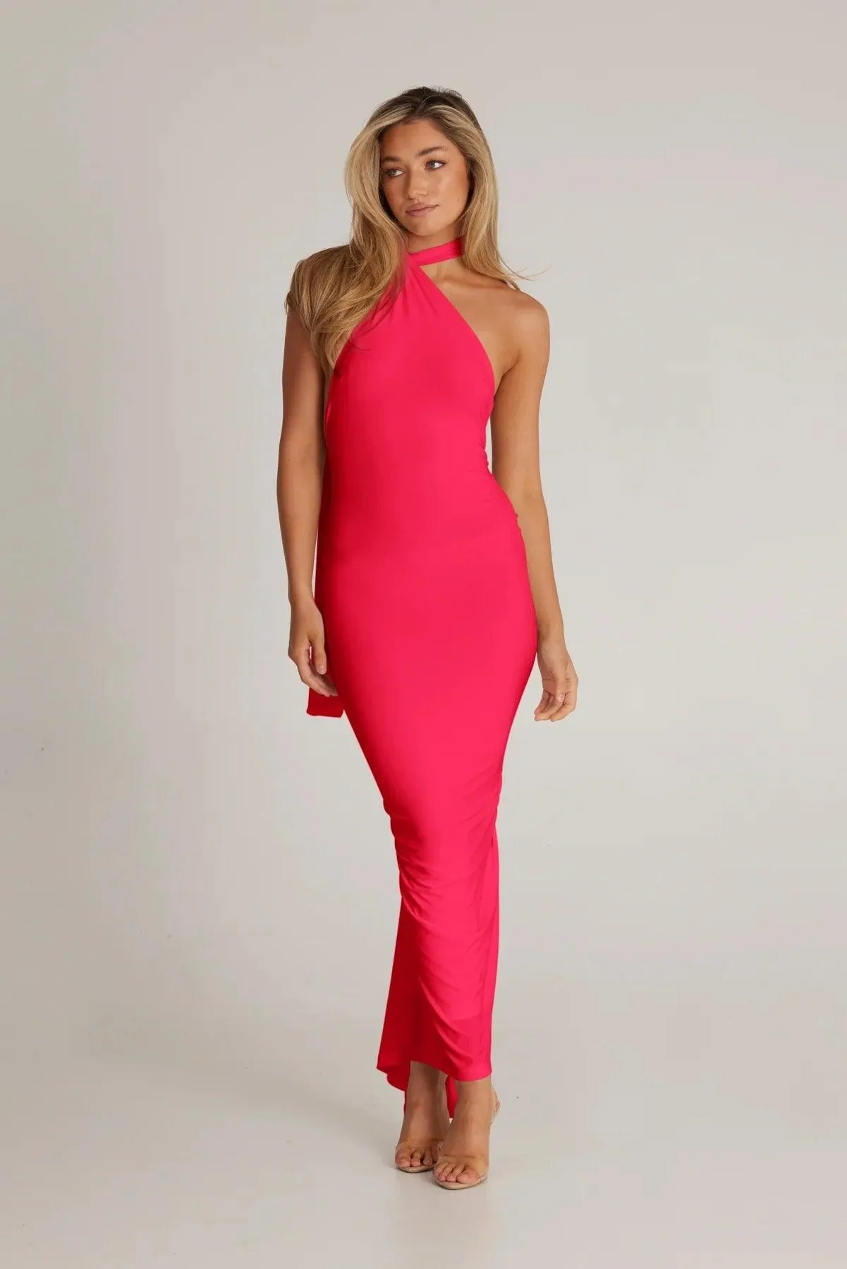 Leoni Dress - Fuchsia