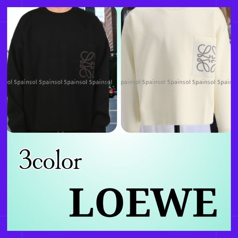 LOEWE  |Anagram pocket sweater in cotton and viscose