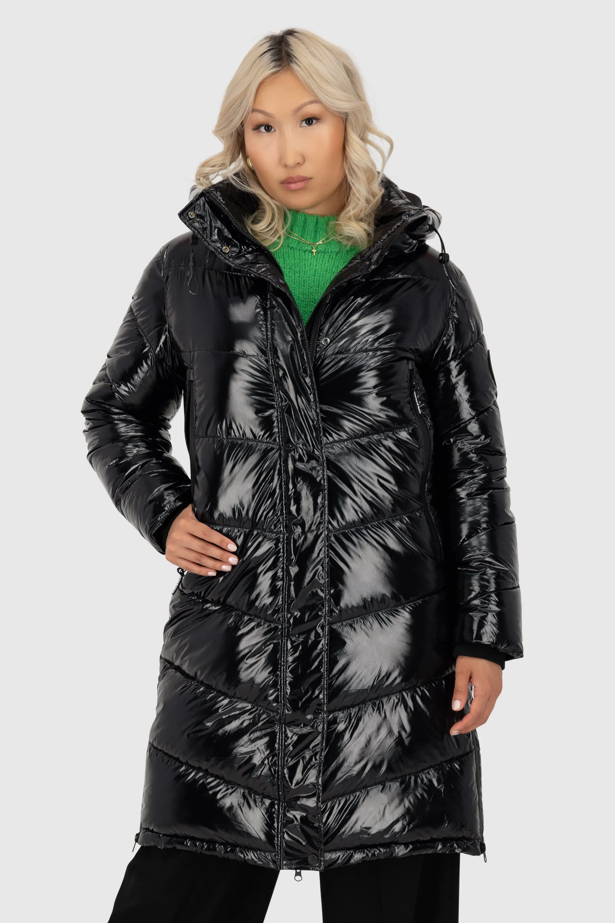 LolaniAK A Puffer Parka Schwarz