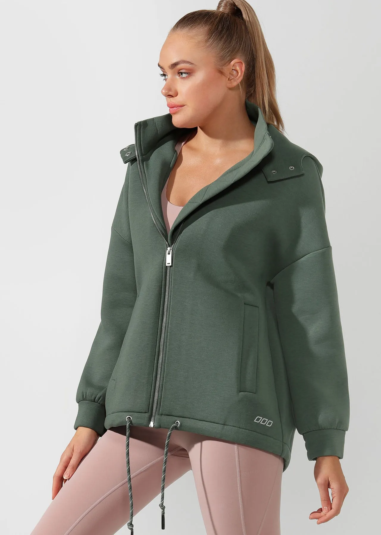 Lorna Jane Easy Oversized Parka in Military