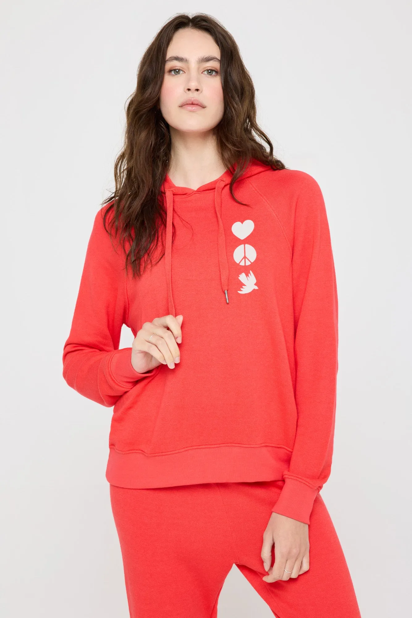 Love Heart Harper Crop Hoodie