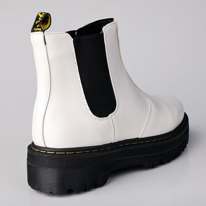 Madison Sheena Boots - White