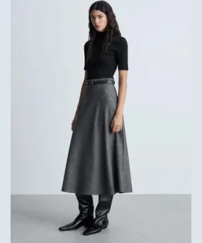 MANGO Combined turtleneck dress