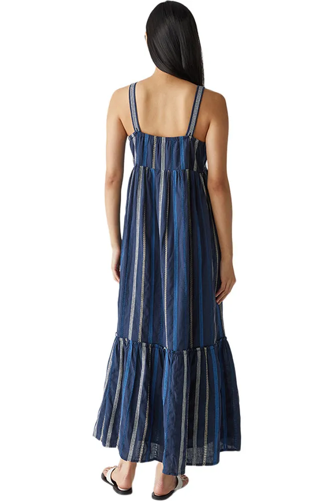 Michael Stars Keeley Maxi Dress in Nocturnal Stripe