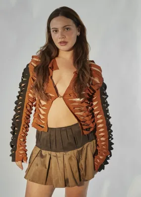 Mixed Leather Jacket