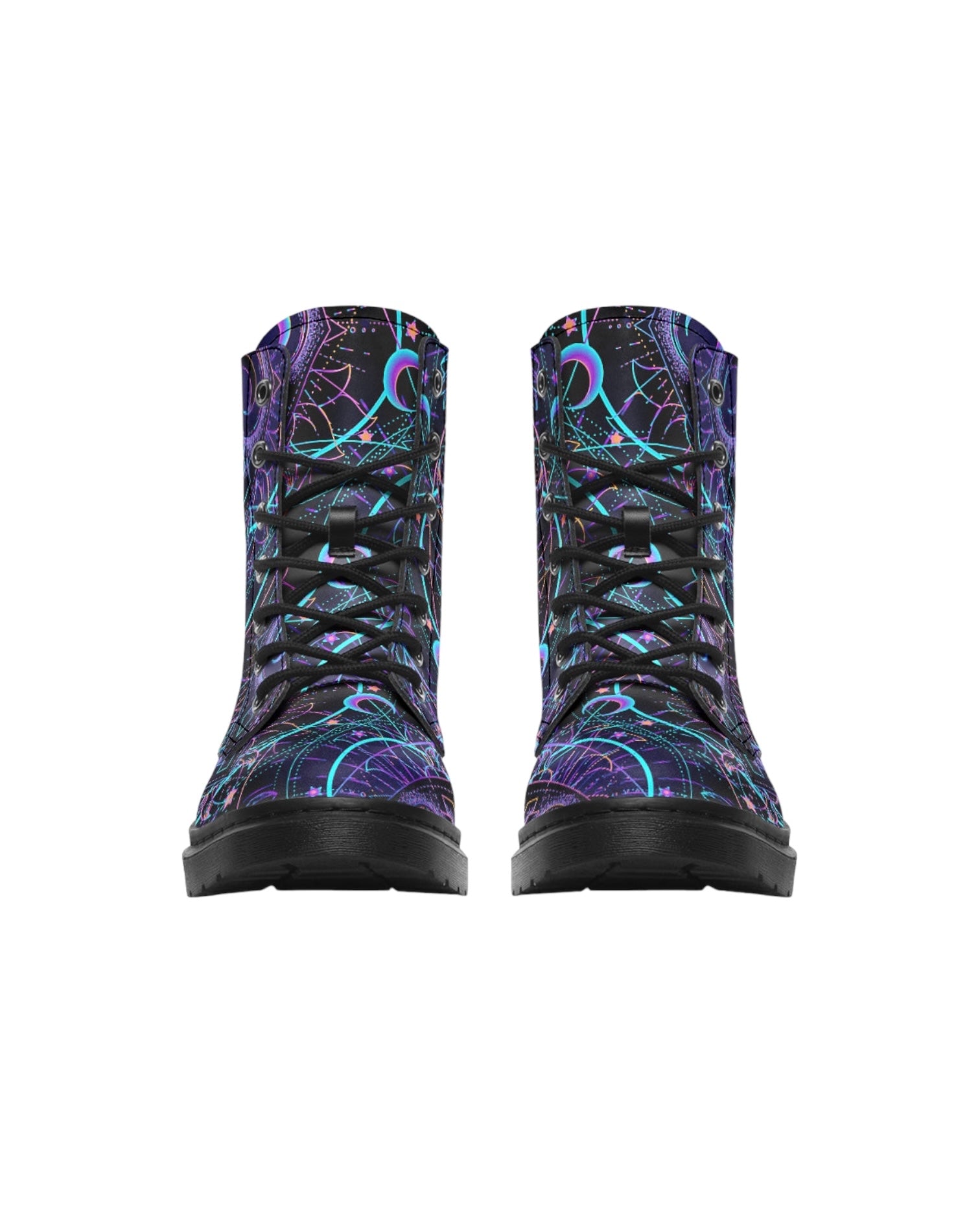 Mushroom Astrology Combat Festival Boots