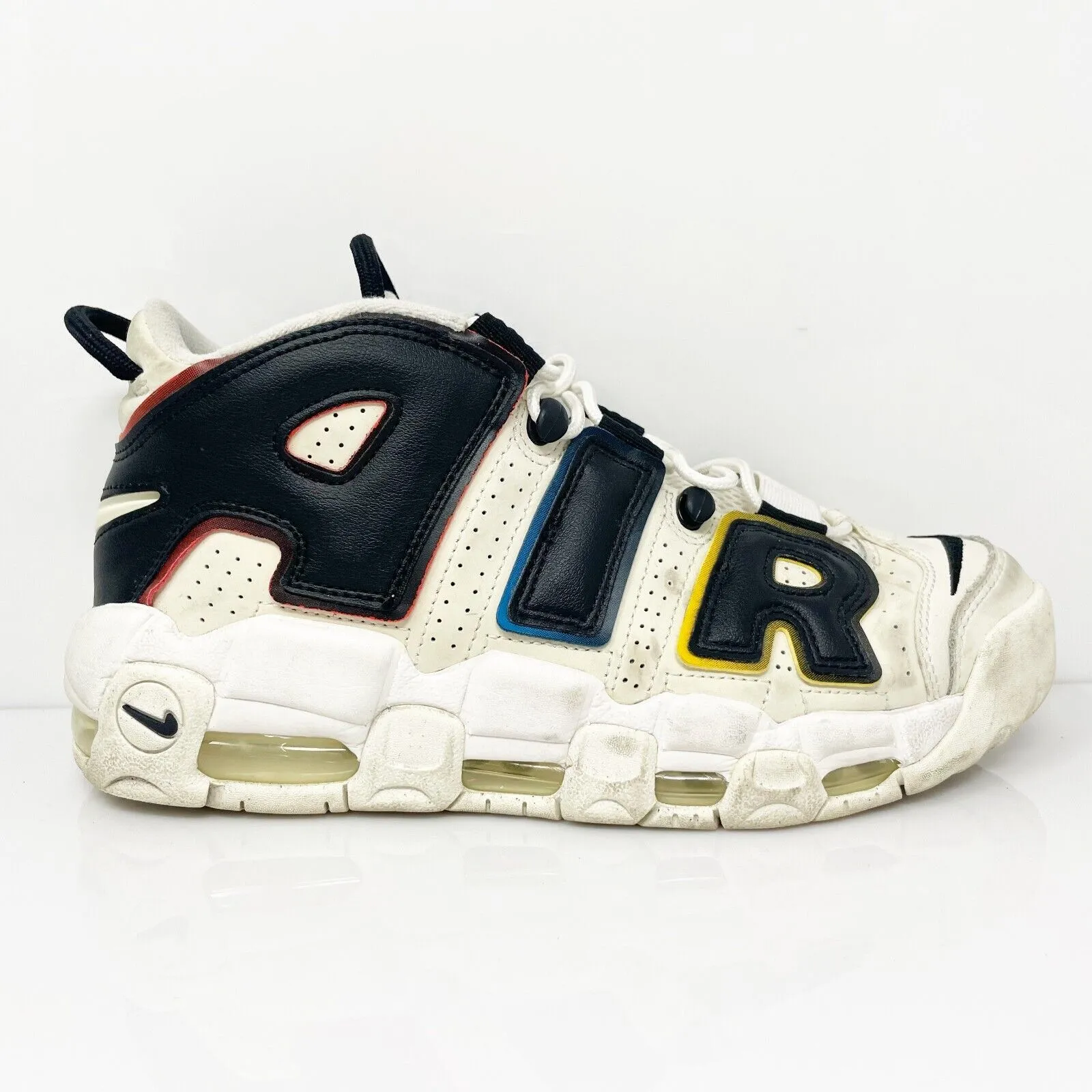 Nike Mens Air More Uptempo 96 DM1297-100 White Basketball Shoes Sneakers Sz 7.5