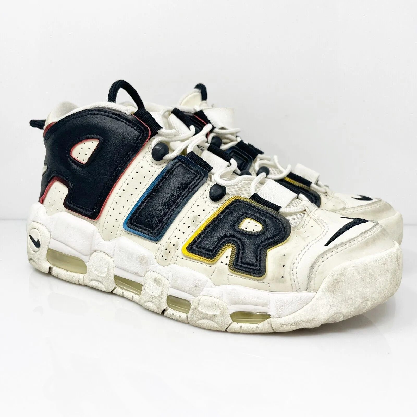 Nike Mens Air More Uptempo 96 DM1297-100 White Basketball Shoes Sneakers Sz 7.5