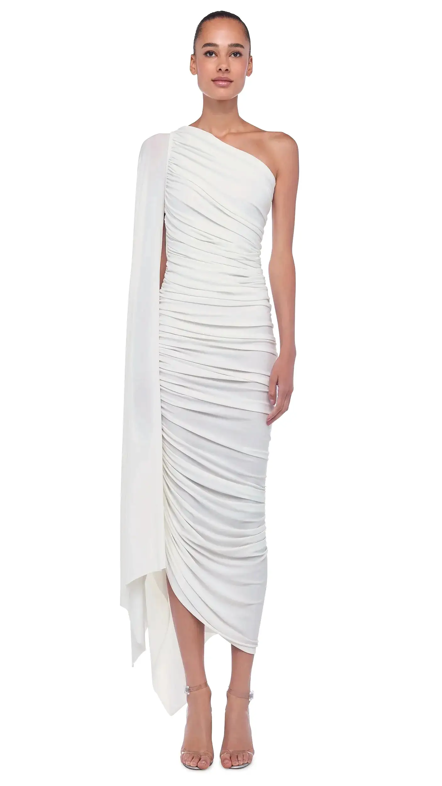 Norma Kamali - Diana Gown W/ Sleeve - Snow White