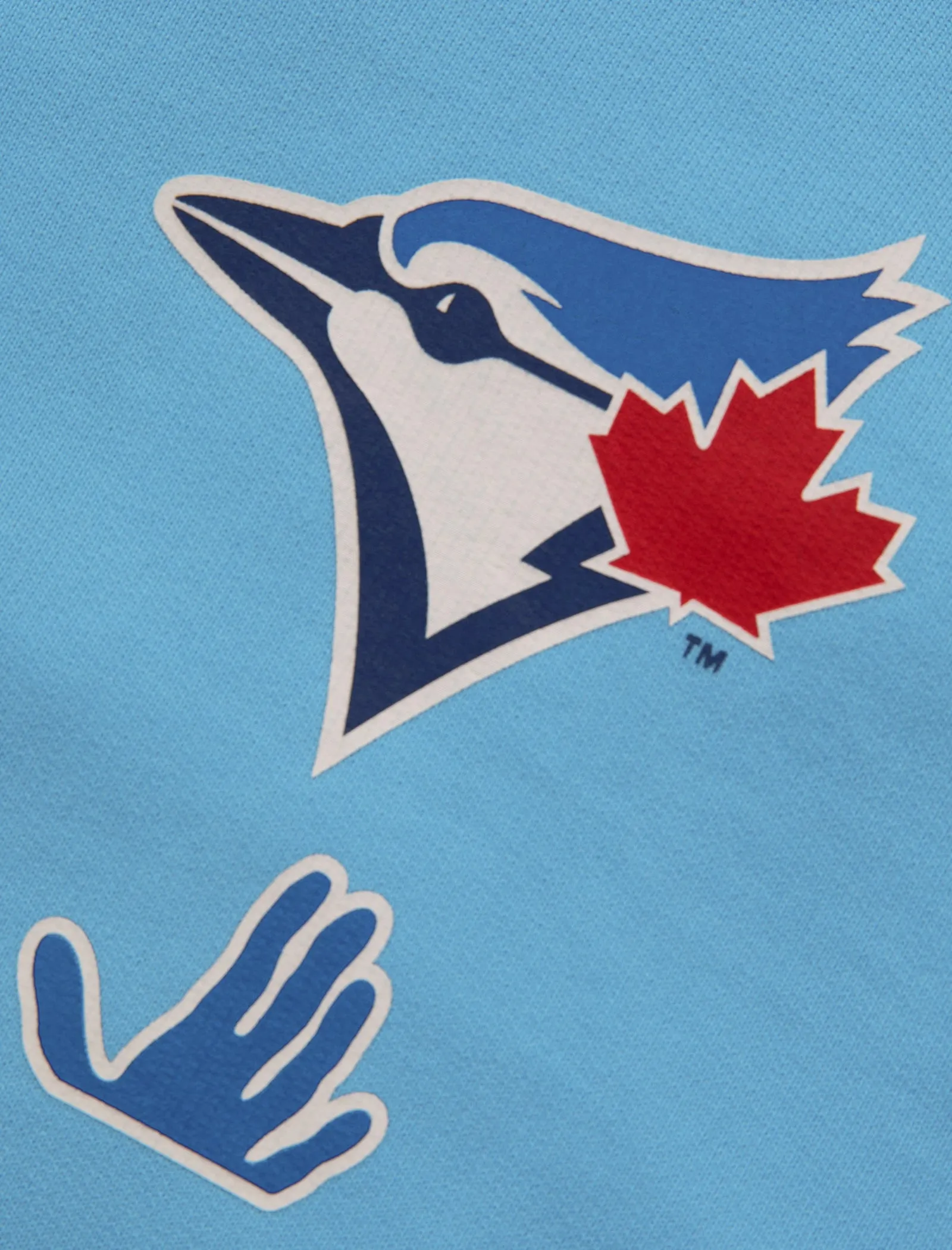 OFF-WHITE MLB TORONTO BLUEJAYS HOODIE   BLUE