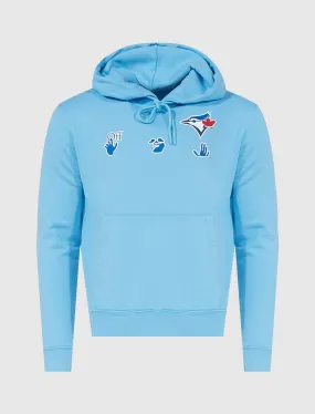 OFF-WHITE MLB TORONTO BLUEJAYS HOODIE   BLUE