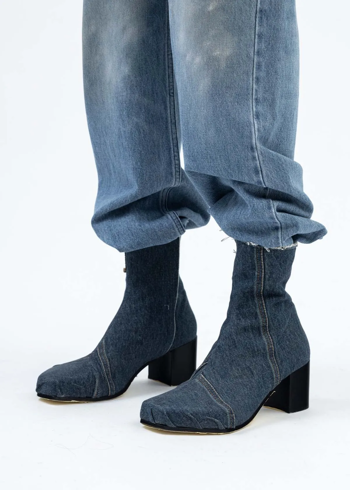 Officina Rizzoli Denim Boots