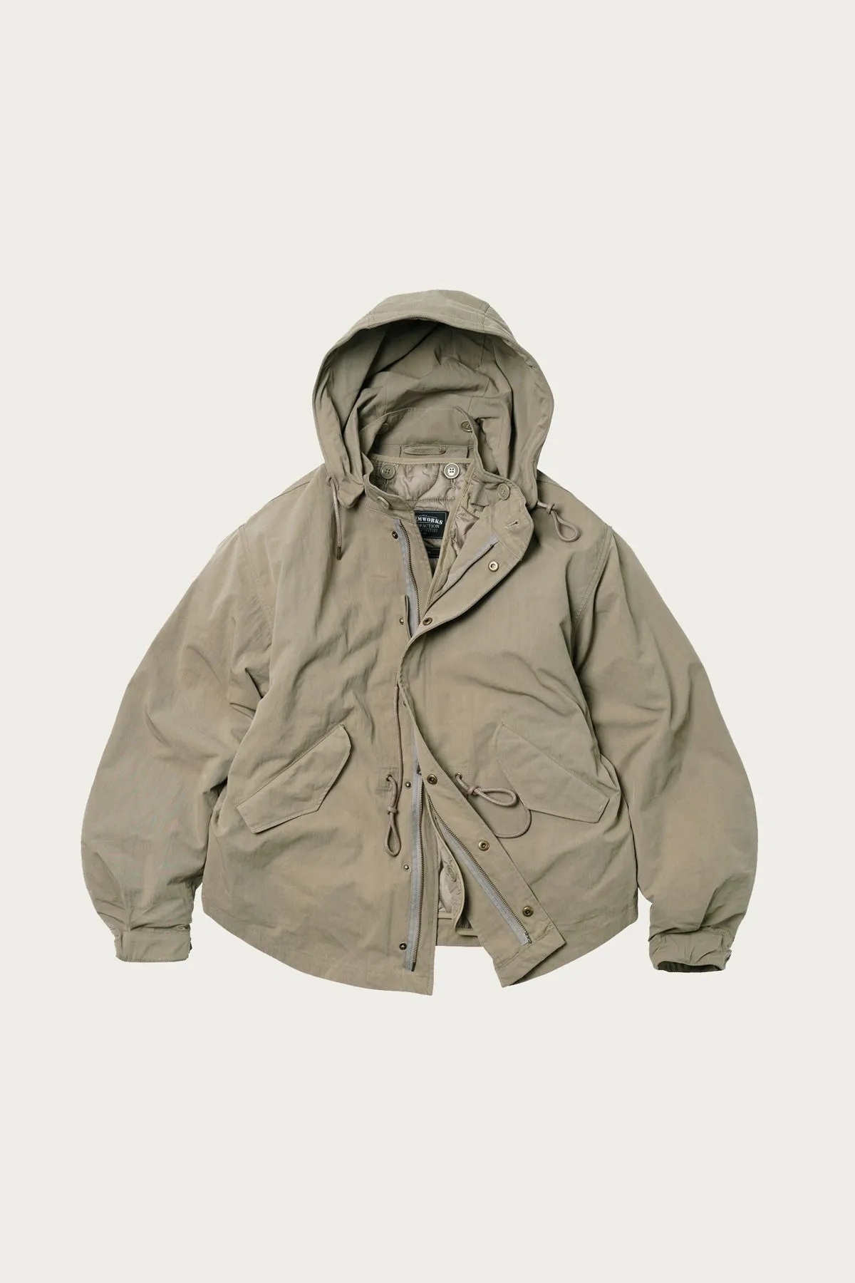 Oscar Fishtail Parka - Khaki Beige