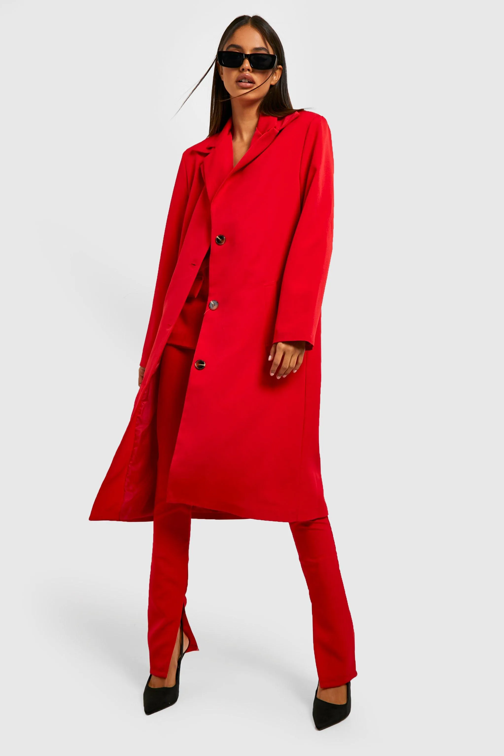 Oversized Tailored Detail Coat