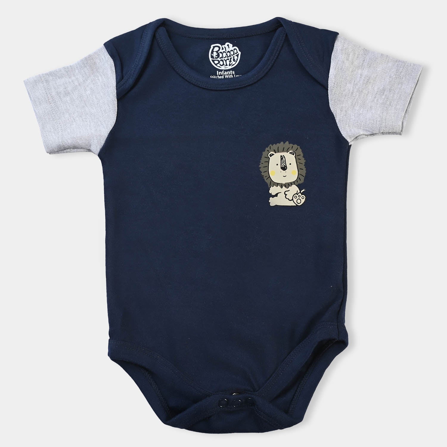 Pack of 3 Baby Unisex Body Suit Lion-Mix