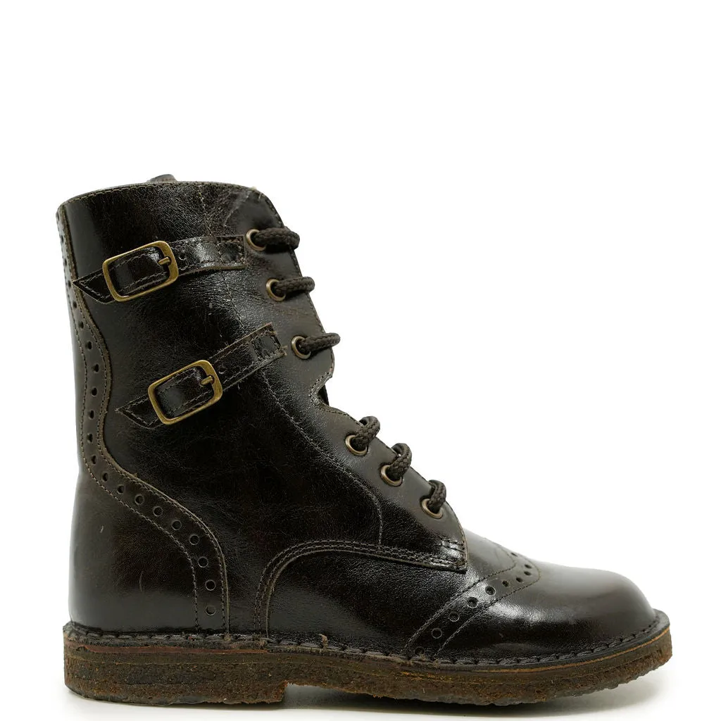 Pepe Chololate Buckle Boot