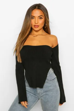 Petite Knitted Split Hem Sweater